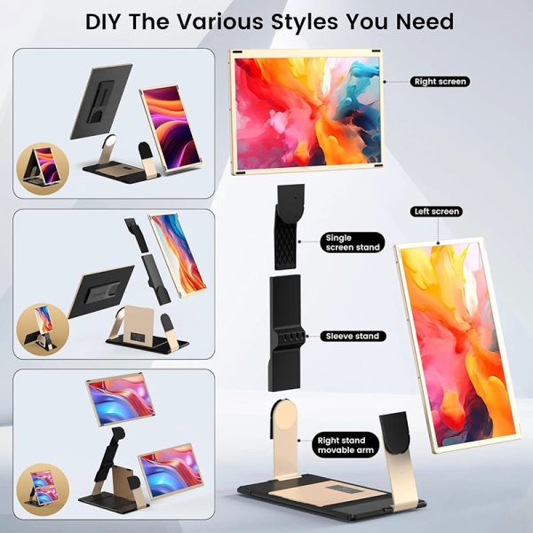 15.6" Portable Dual Triple Screen Monitor Extension